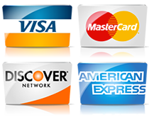Auto Glass Discount payment options visa mastercard discover american express logo